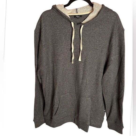 Rails Charcoal Gray Striped Men's
Smith Hooded Sweatshirt Size XXL NWOT - Picture 4 of 8